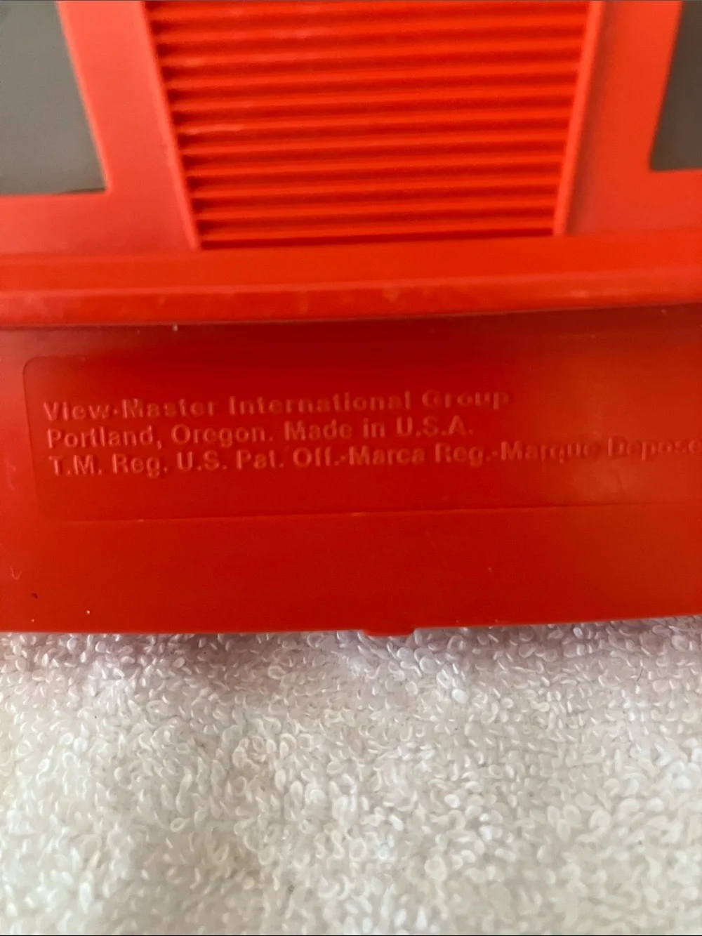GAF View-Master Model G 3D Viewer-Red Plastic Orange Manual Advance Lever